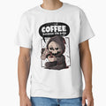 Coffee Because Life - Dark Evil Cute Sarcasm Reaper Death Coffee Gift by EduEly