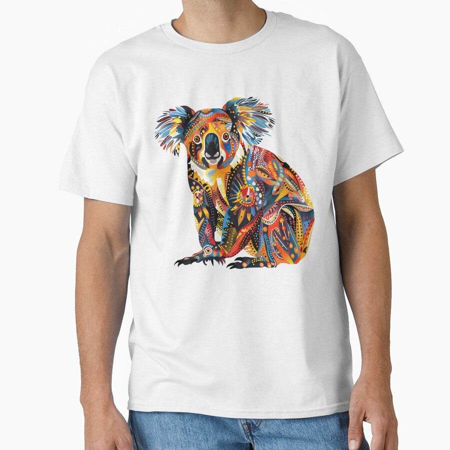 Koala in colorful Indigenous Australian Art Style by graknowles