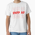 ENFP AF Red Personality MBTI Funny Shirt by FanaticTee