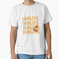 Cheeseburger Typography Burger Lover by Sartoris Art