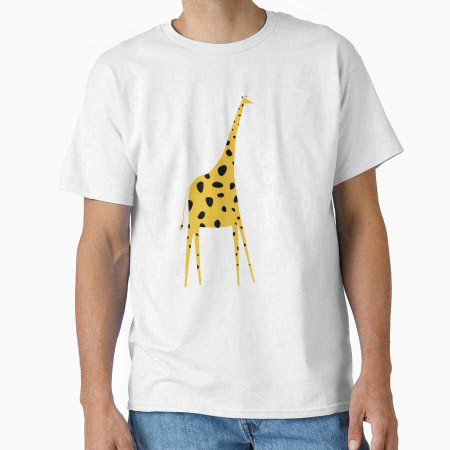 Giraffe Lover Gift Design Get On My Level Pun Gift design by Lisbob