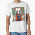 Kawaii girl with fat and tender kittens by MerlinWear