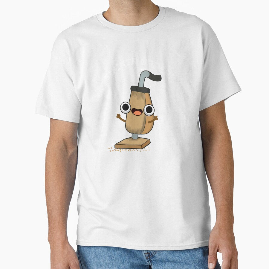 Sucker Upper Funny Vacuum Cleaner Pun  (Dark BG) by punnybone