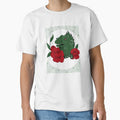 Punk Dinosaur Red Flowers by joabaj