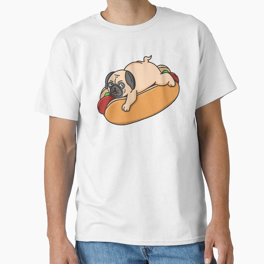 Hot Dog Pug Dog by Kimprut