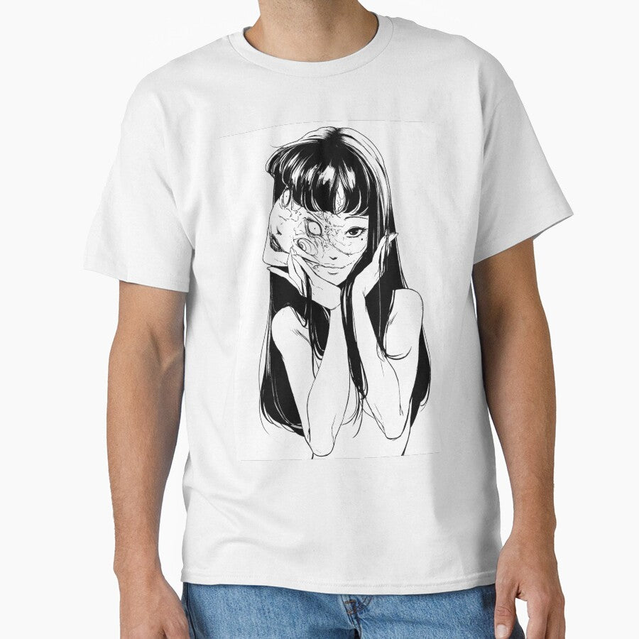 Tomie Junji Ito Horror Manga Portrait by ChromiraStudios