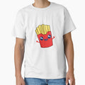 Fries Before Guys Funny Fries Pun (Dark BG) by punnybone