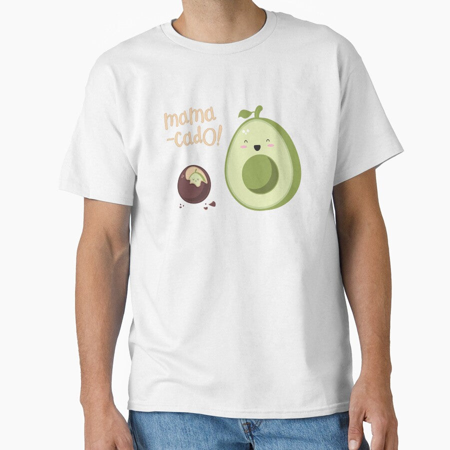 Avocado mamacado kawaii design by high5doodle