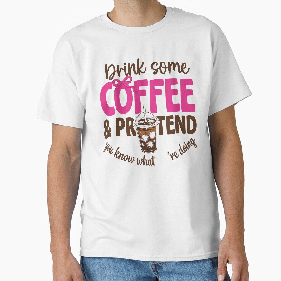 Funny Preppy Iced Coffee Bow Humor for Women by KroghDs