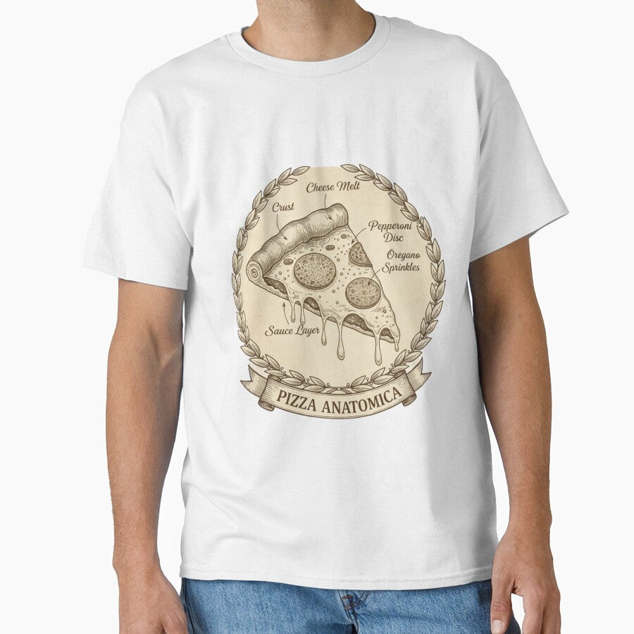 Pizza Anatomica — Vintage Scientific Diagram by magiquecreations