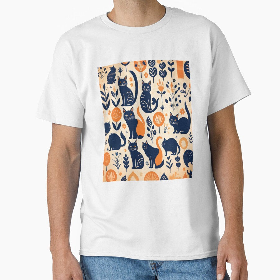Boho - Abstract Cat Pattern by PatternInArt