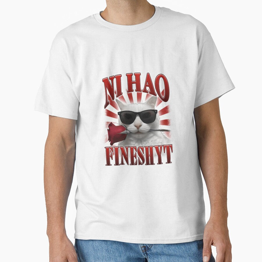 Ni Hao Fineshyt Funny Rizz Cat Meme by bngfx