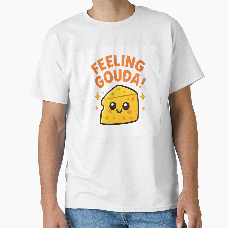 Feeling Gouda! Cute cheese pun cartoon by stateofcheese