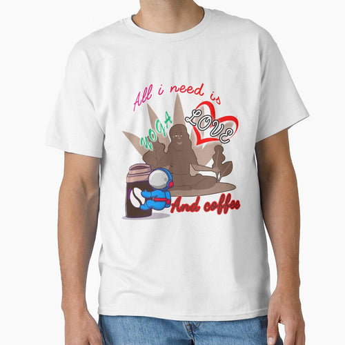 All i need is love and yoga and after dinner coffee cool shirt , cute accessories by Yushidesign