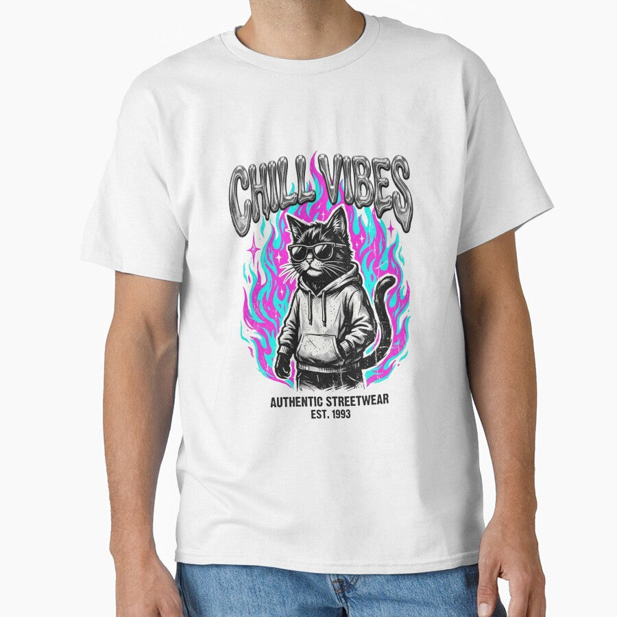 Retro cool Cat 90's by JC Art Creations