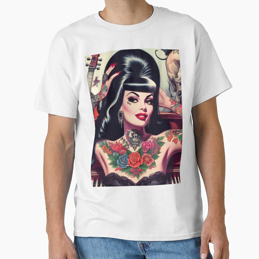 Tattoo Piano Girl by PulpVintage
