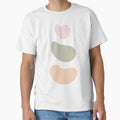 Boho Pastel Tee, Organic Shapes Mid Century Modern Eclectic Scandinavian tee by chipmuckdesignn
