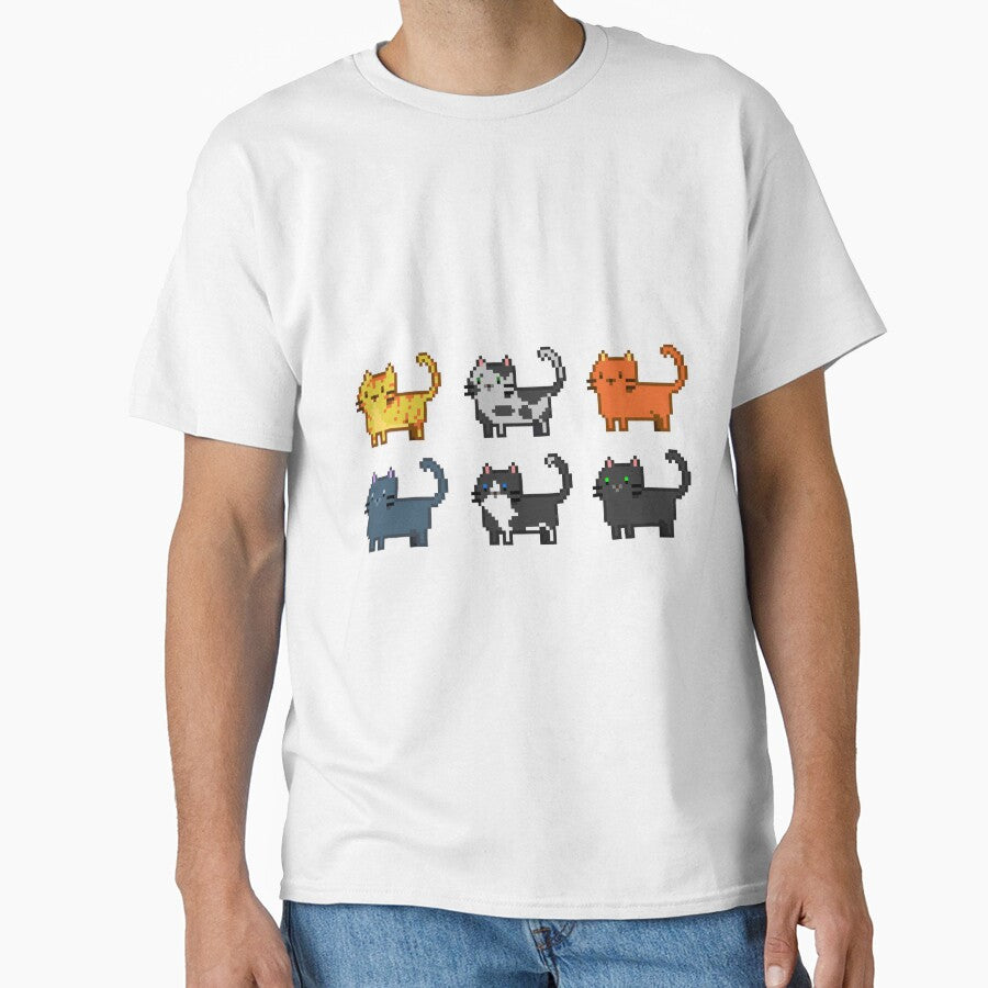Cute Pixel Cats Two Rows by With Love, InspireMari
