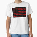 Red Grunge American Flag by artistwill