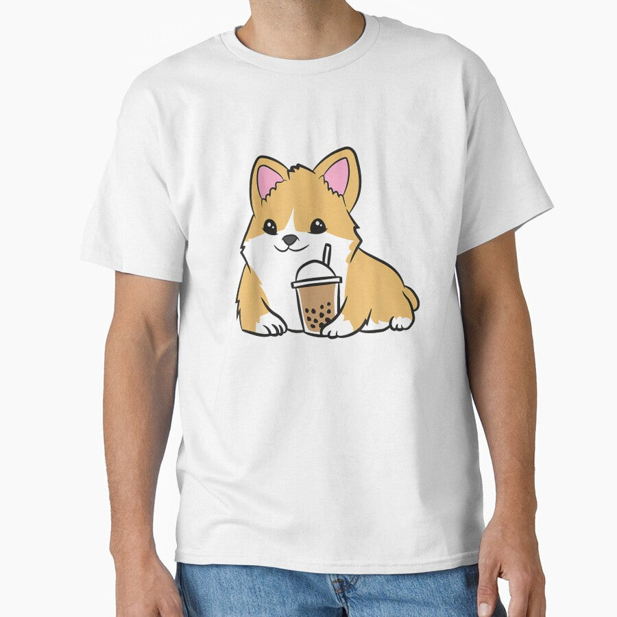 Corgi Bubble Tea Welsh Corgi Pearl Milk Tea by tolivia
