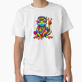 Hippie Tie-Dye Frog, 70s Party & 60s Costume, Peace Sign by alber-garnell