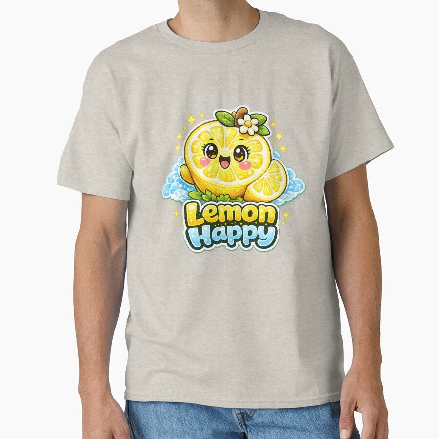 Happy Lemon – Happy Kawaii Lemon | Cute Happy Lemon Kawaii Design by apanoracar