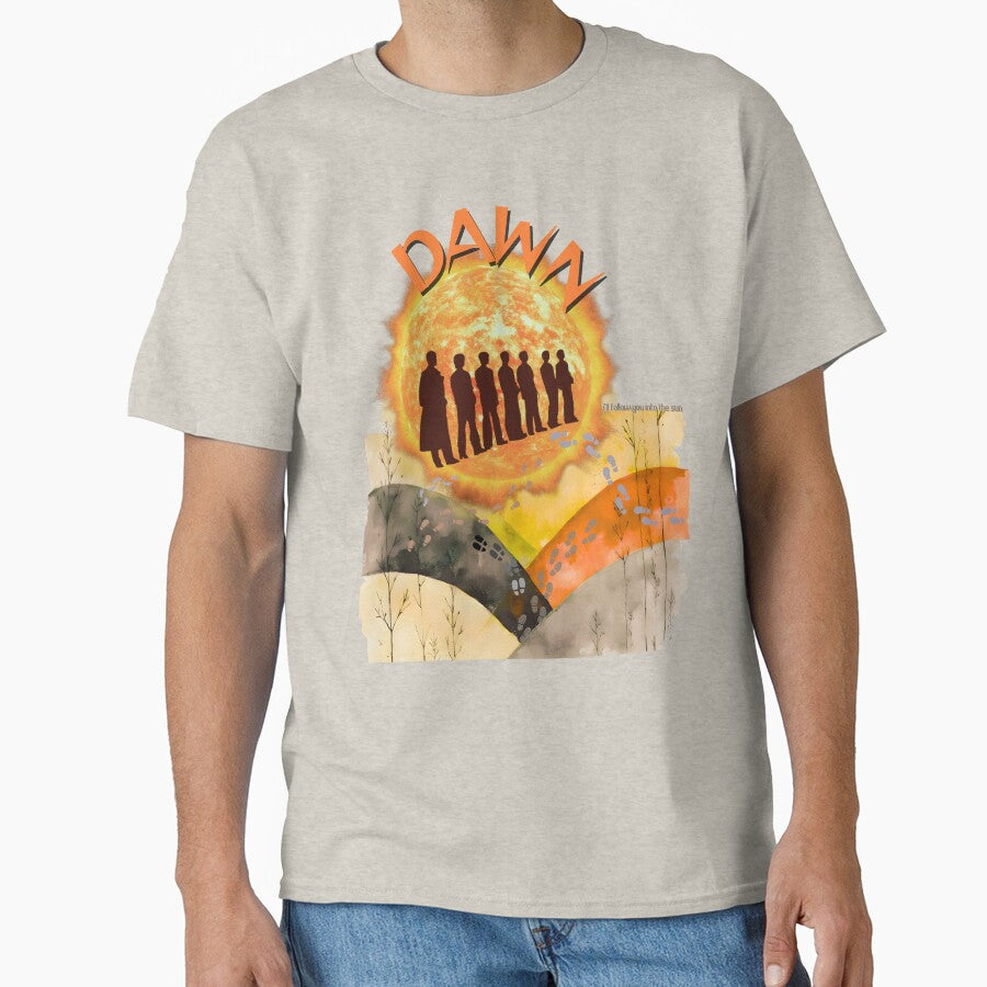 Into The Sun BTS Inspired Design – DAWN Aesthetic ARMY Footprints Art by ARMYPLUGCO