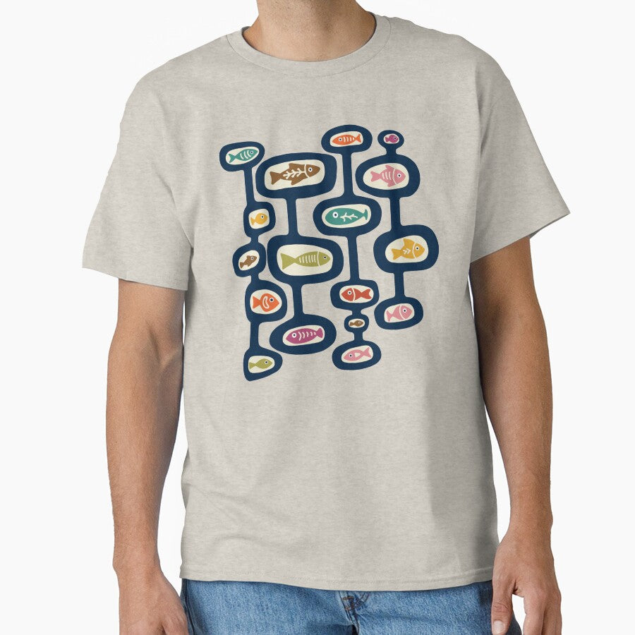 Mid-Century Modern Fish by Unhinged Heather