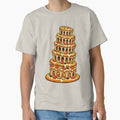 Funny Food Humor Tower of Pizza Pun Design by BROHLine Studio