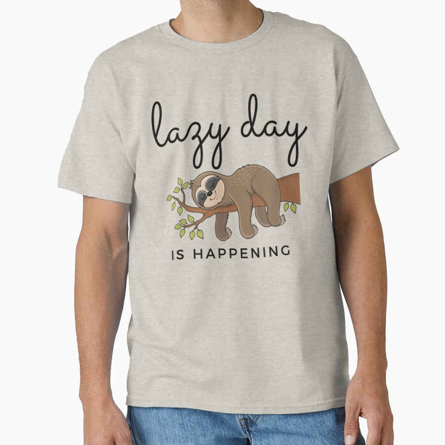 Lazy Day  is happening cute Sloth hanging out by PixelsNotPens