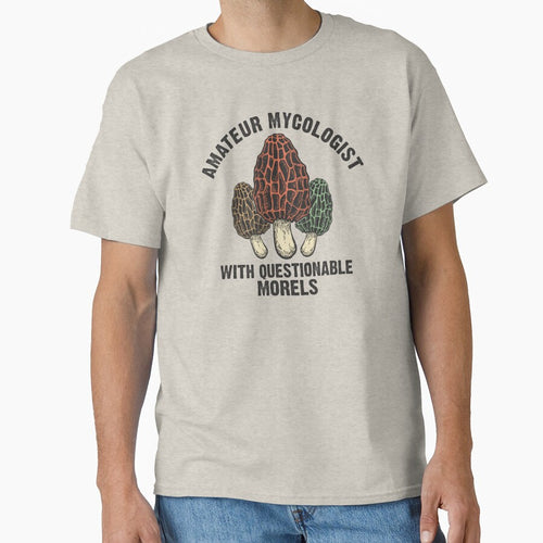 Amateur Mycologist with Questionable Morels biology lover gift by alenaz
