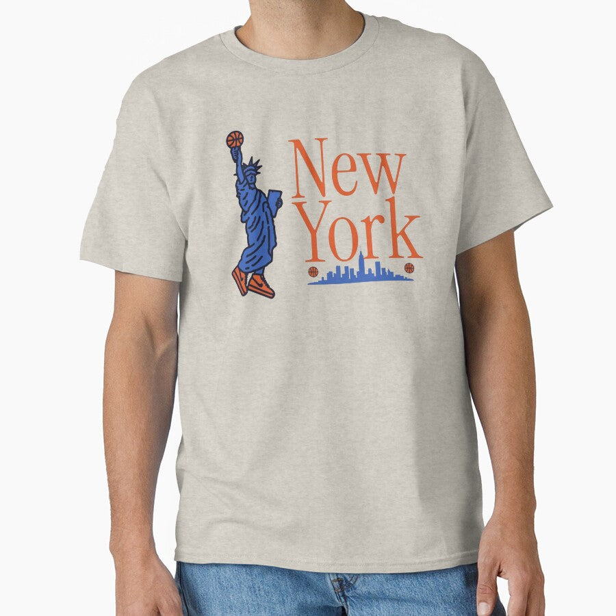 New York Statue of Liberty Basketball, 90s NY Bball by toongstudio