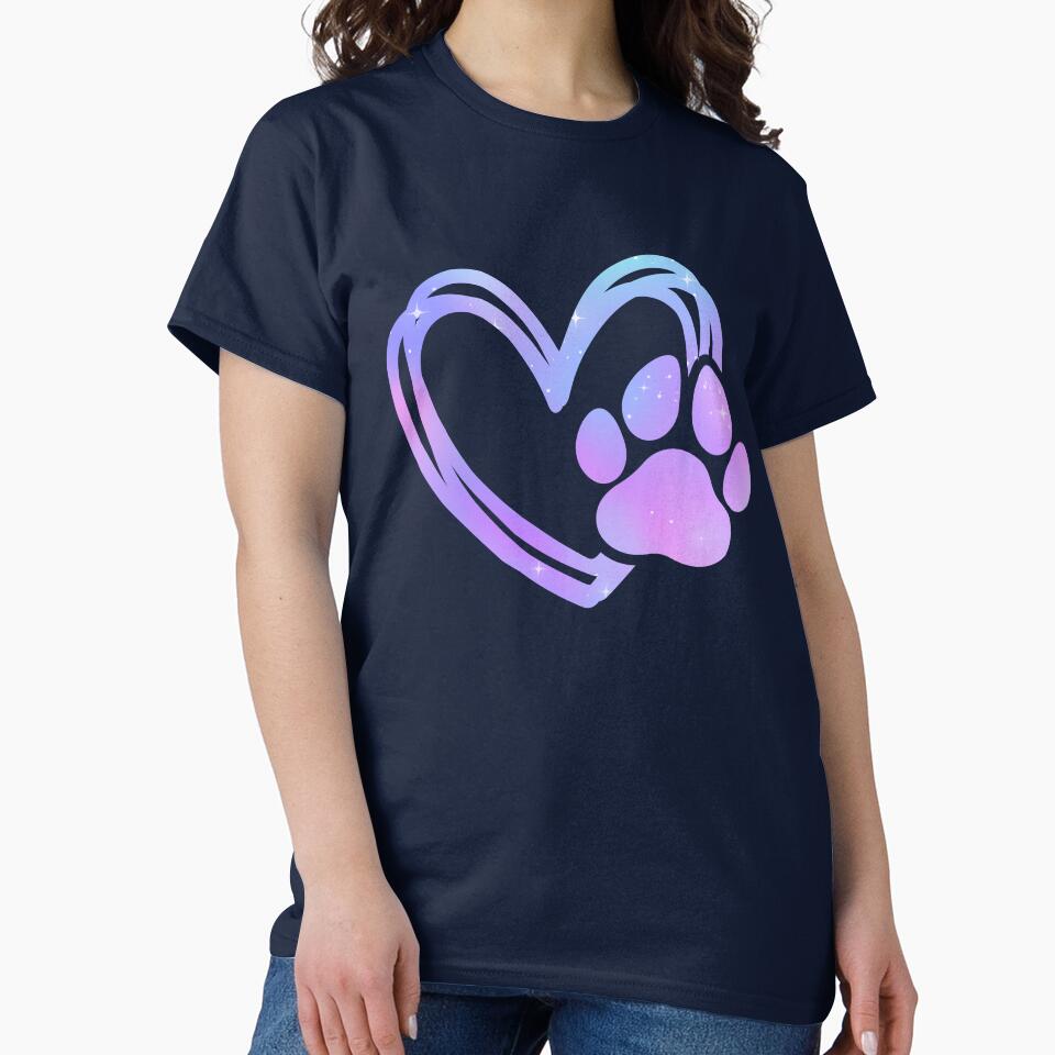 Galaxy Watercolor Paw Print by Etherfolk