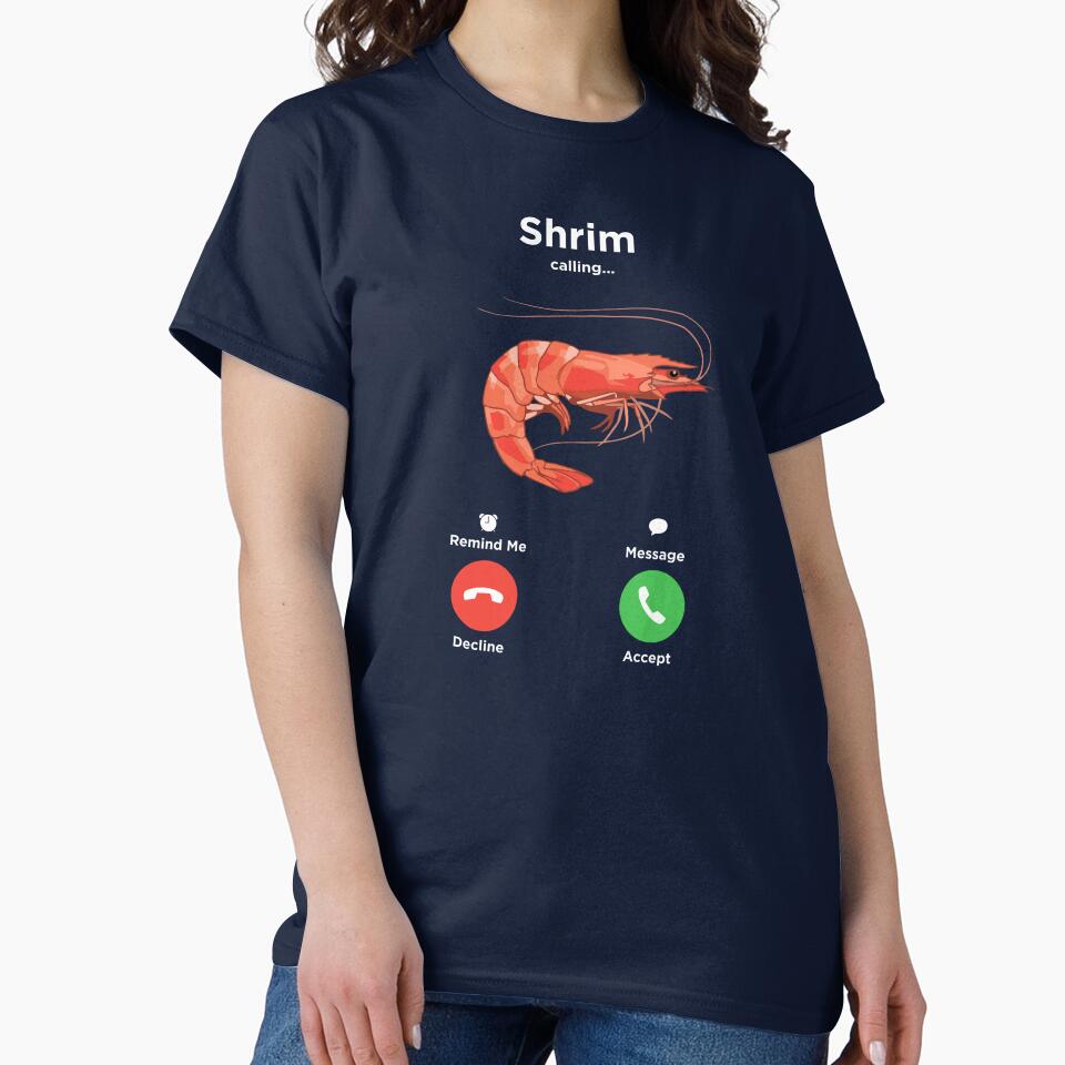 Funny Shrimp Meme Shrim Is Calling Food Pun by alenaz