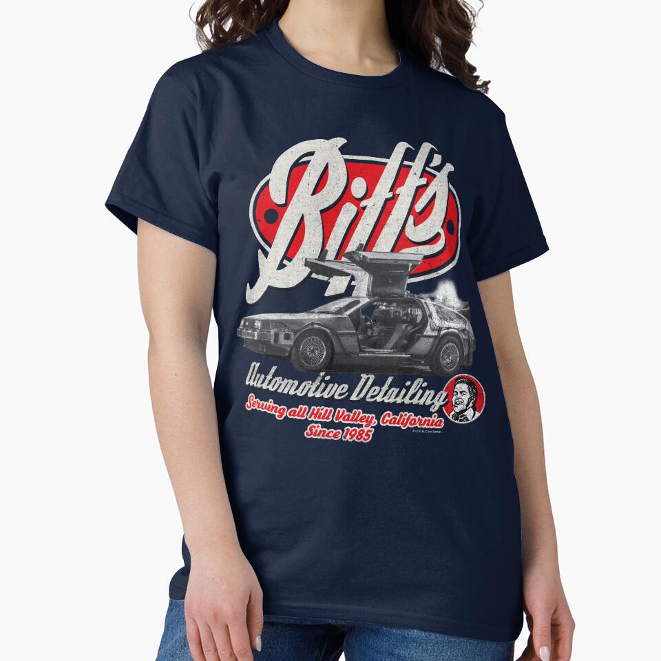 Biff's Automotive Detail Back to the Future Worn Out (© UCS LLC and Amblin) by Alema Art