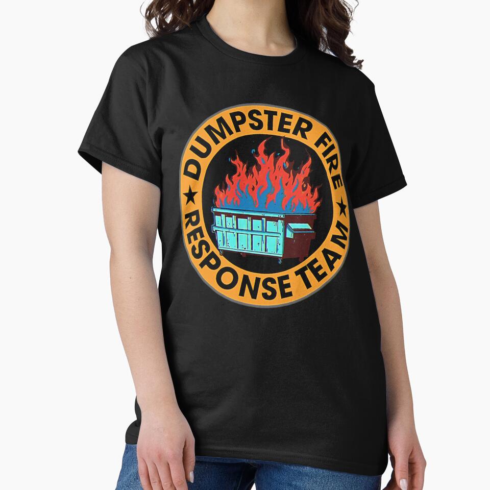 Retro Dumpster Fire Response Team by gear-posters