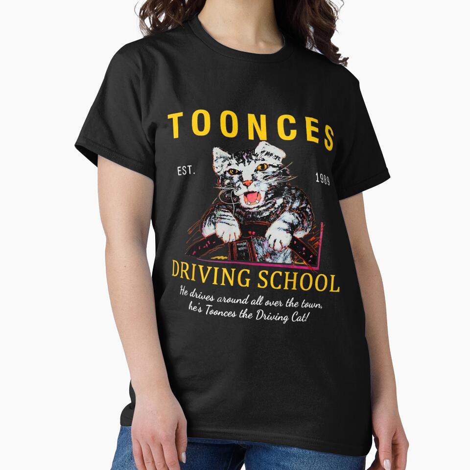 Toonces Driving School Est. 1989 For Men, For Women, Funny Driving Cat Gift by DebbieSuzan