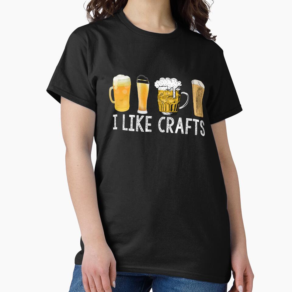 Retro Craft Beer Gift, I Like Crafts, Gift For Craft Beer Drinker by UltimatePrintCo