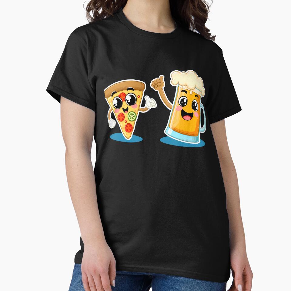 Funny Pizza Beer Lover by Logiamerch