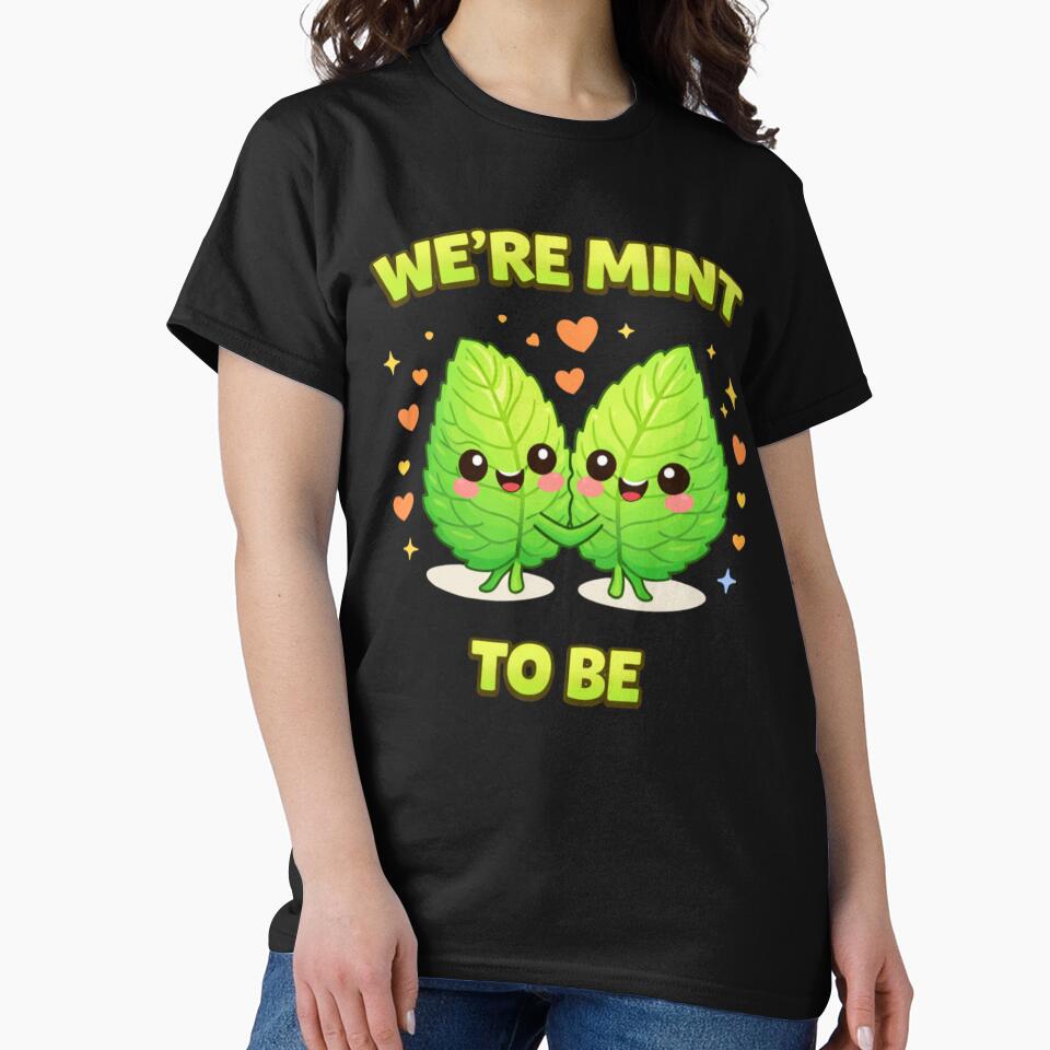 We're Mint To Be Cute Food Pun by Papier Atelier Art