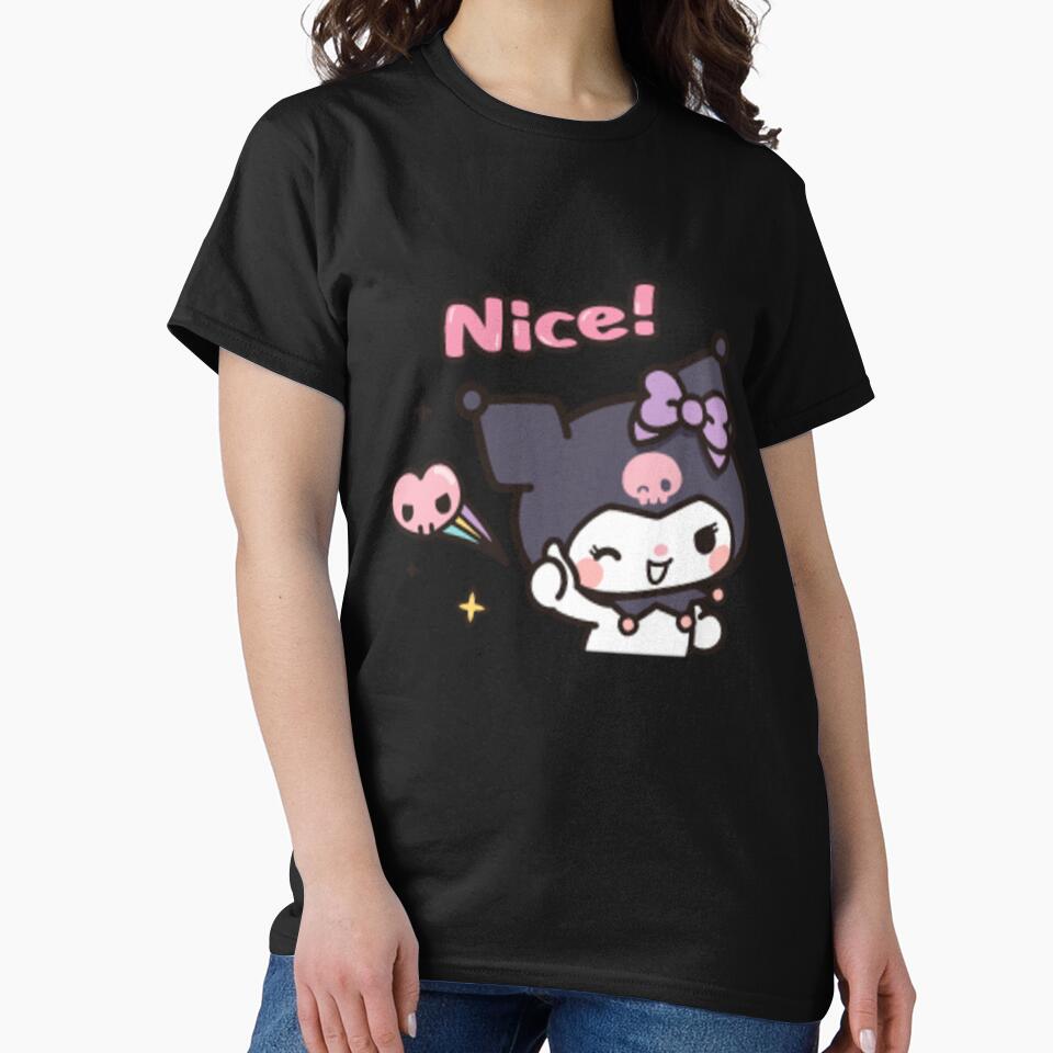 Cute Gothic Kawaii Devil Girl | Nice Quote Aesthetic Cartoon Design by Feminine Energy Studio