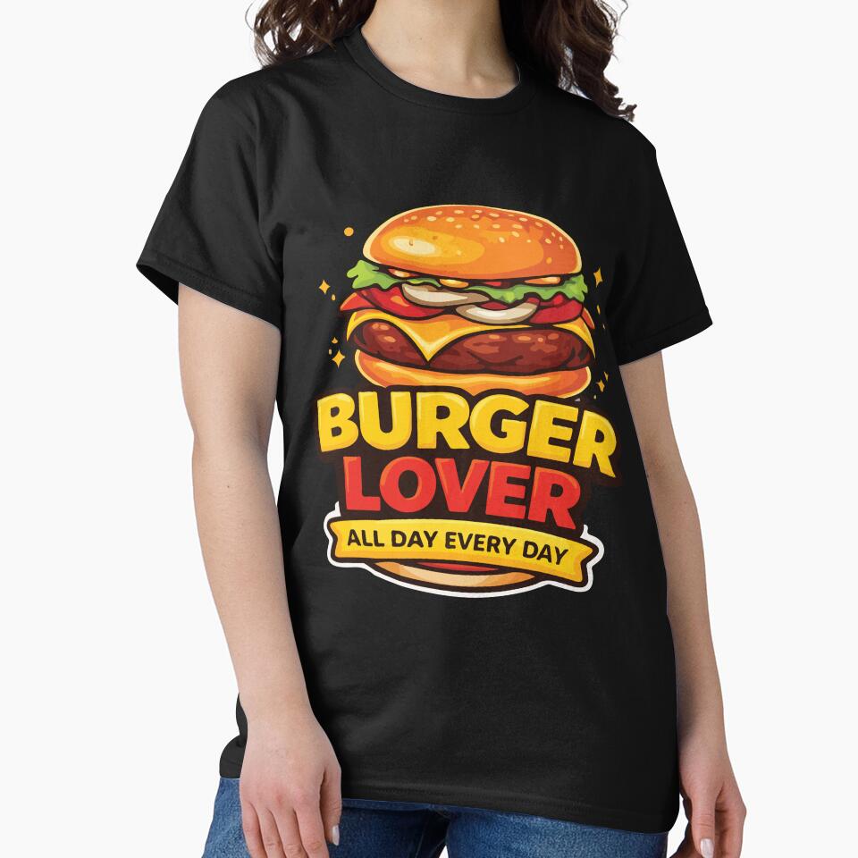 Cheeseburger Lover Funny Burger Foodie Vintage Style by kiralynstration
