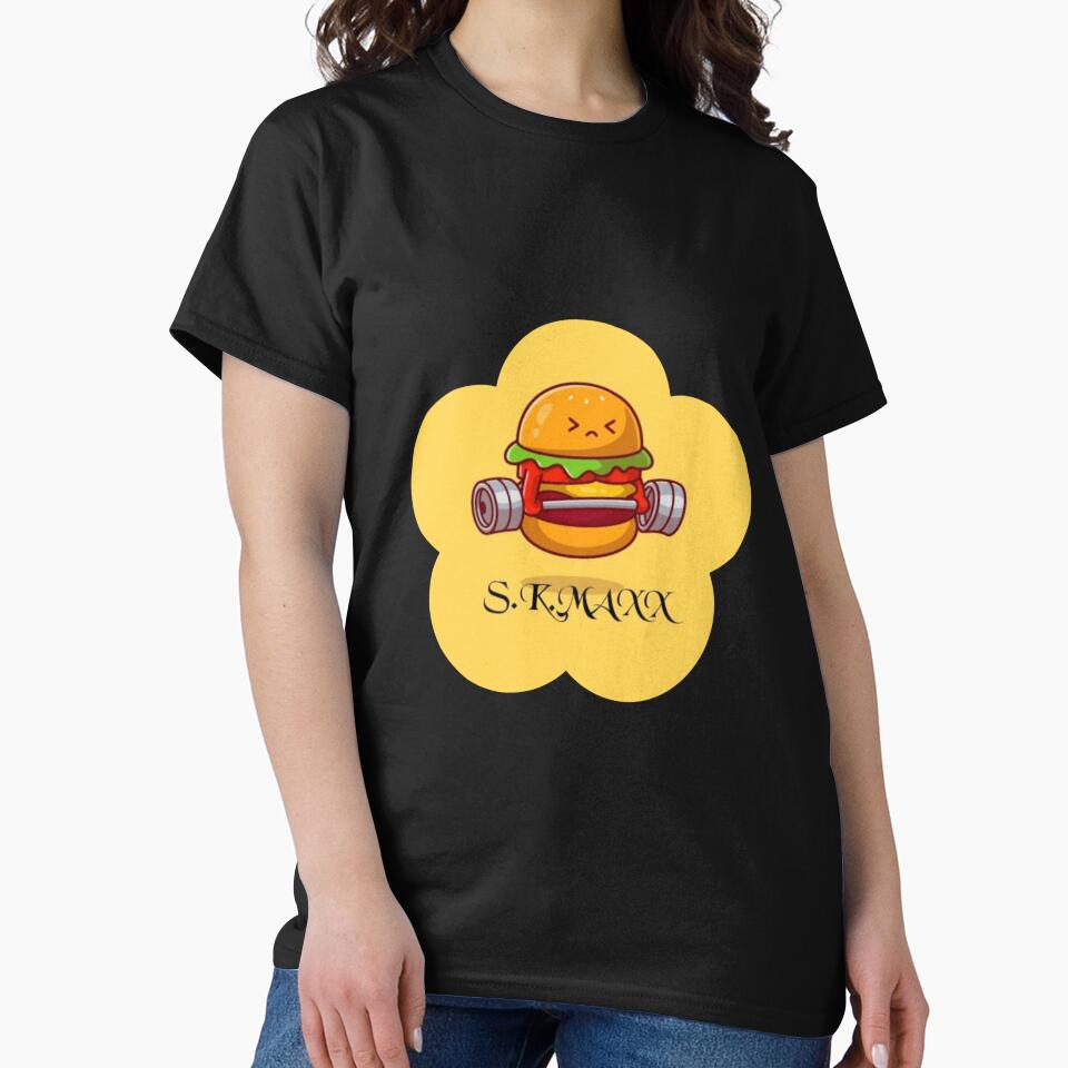 Funny burger lifts weights by SKMAXX