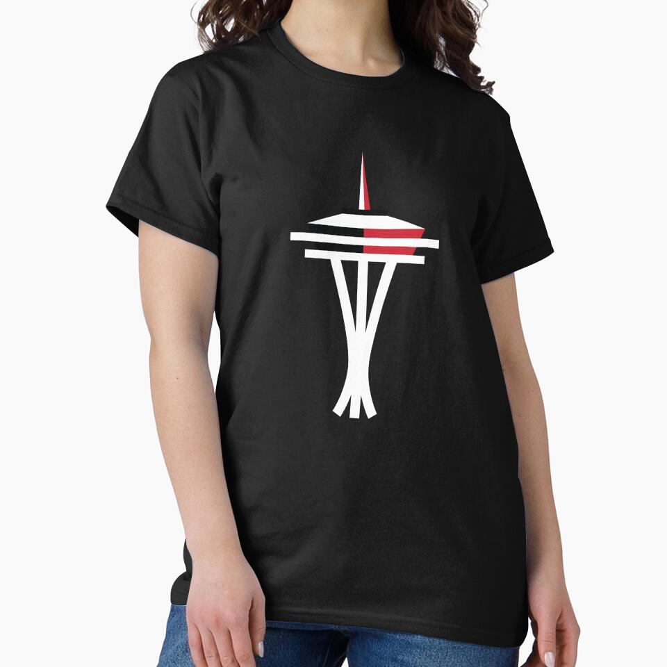 Minimalist Seattle Needle Illustration by jeansauvage
