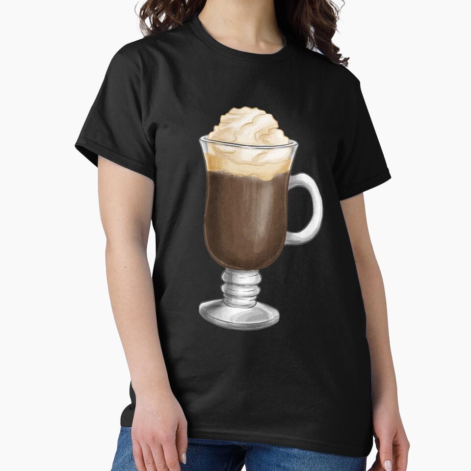 hand-drawn creamy irish coffee by Taleek
