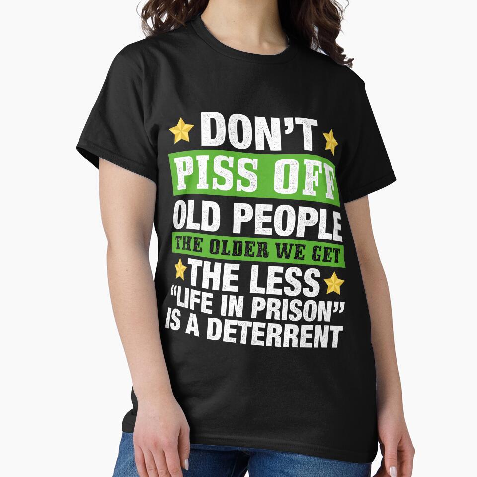 Dont Piss Off Old People Jersey by Manisma Road