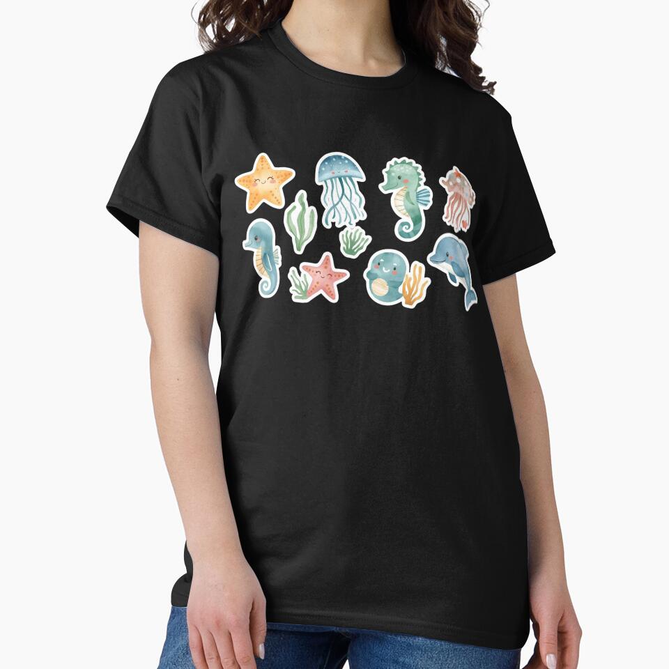 Cute Ocean Creatures by LoopyPop