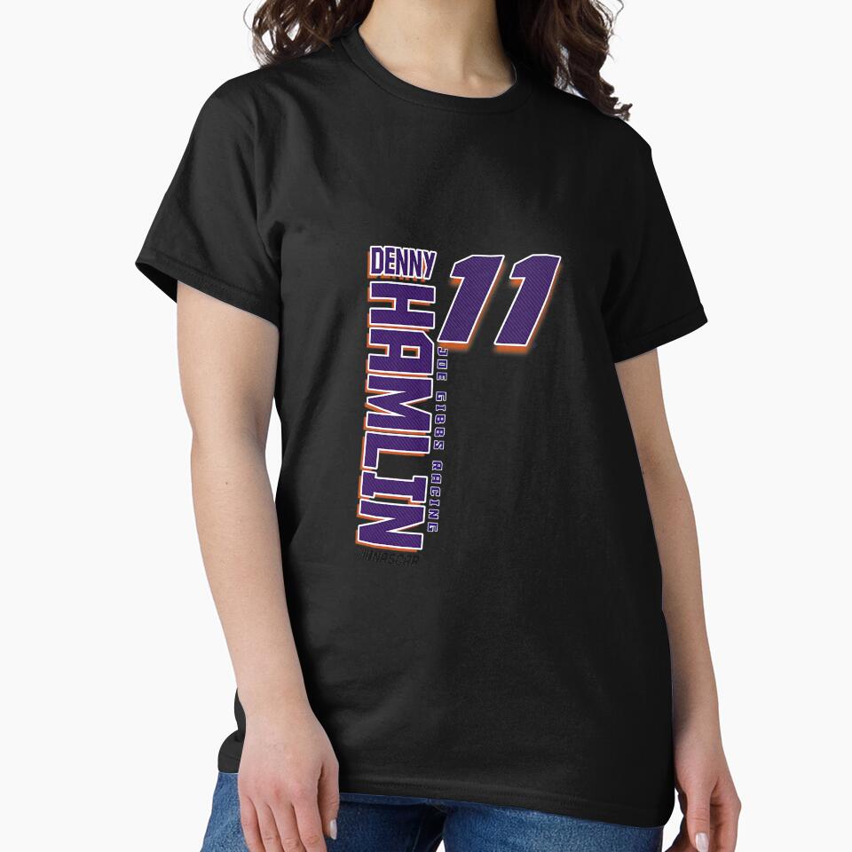 NASCAR - Denny Hamlin - Vertical Carbon Fiber Premium Tri-Blend by MichelleELawren