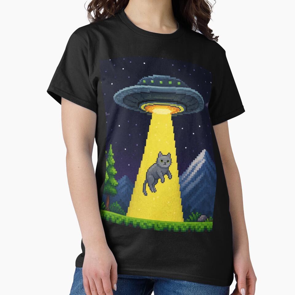 Abducted Pixel UFO Cat by Nol1ytv