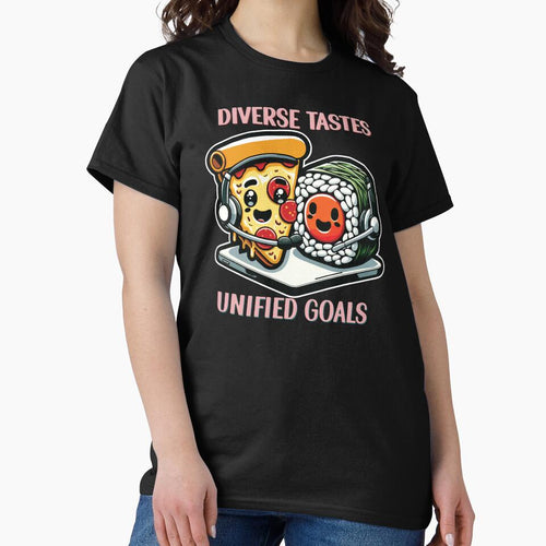 "Culinary Coalition" - Pizza and Sushi workplace humor by PrintMastery